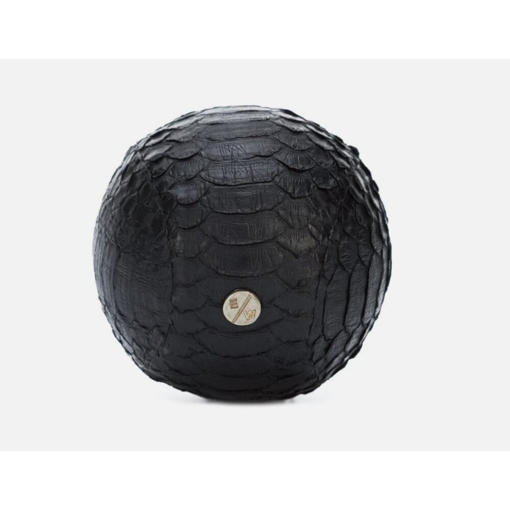NEW Elizabeth Weinstock Baltimore Baseball, Black Matte Python Sport Art